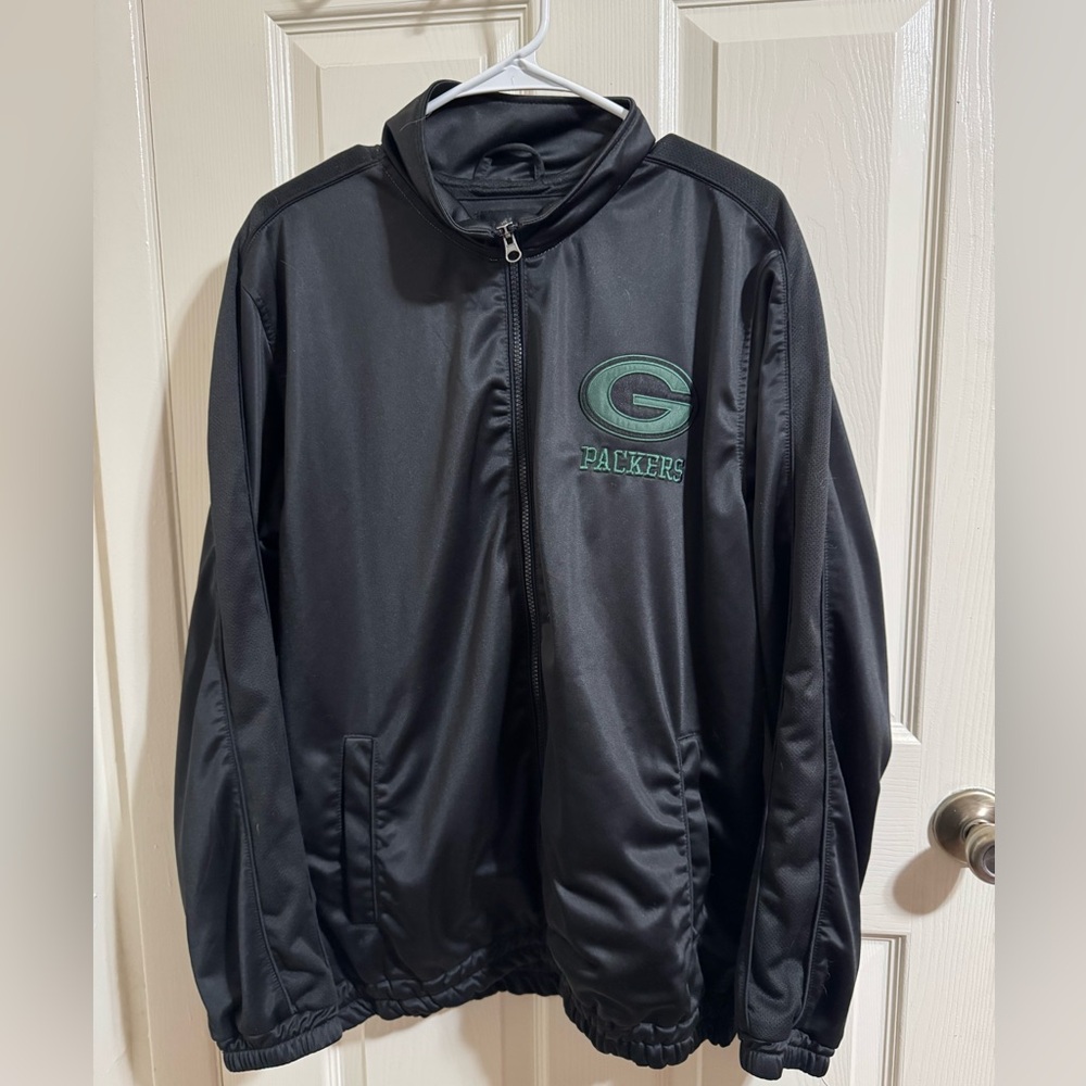NFL Green Bay Packers Black Track Jacket